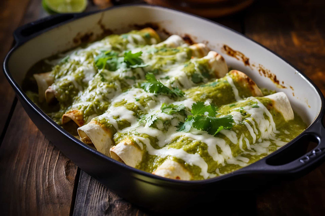 Enchiladas Verdes – Rosebud's Real Food