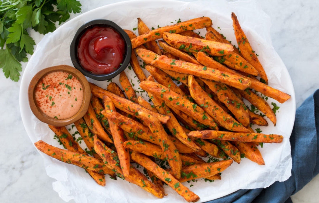 Sweet Potato Fries with Rustic Salt