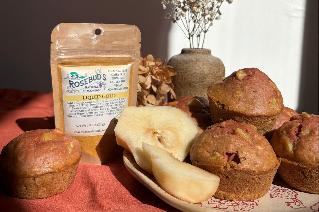 Liquid Gold Pear Muffins