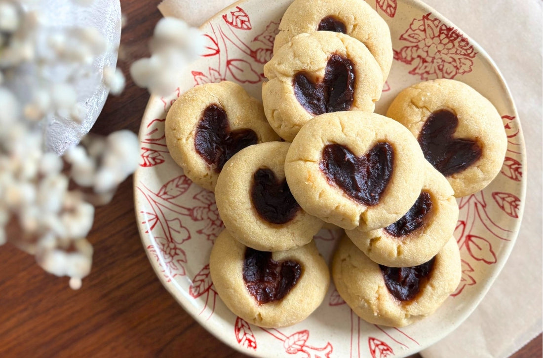 Berry Bliss Heart Cookies