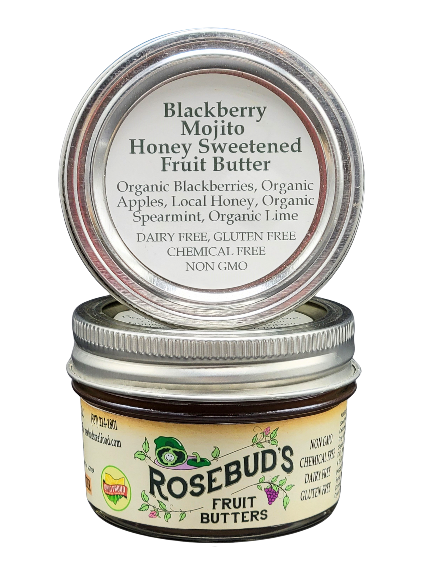 Blackberry Mojito Honey Sweetened Fruit Butter