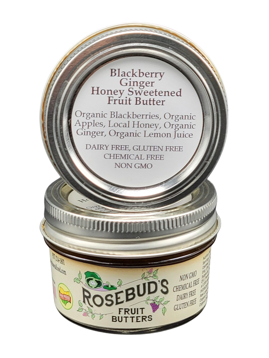 Blackberry Ginger Honey-Sweetened Fruit Butter