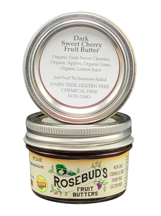 Dark Sweet Cherry Unsweetened Fruit Butter - No sweeteners, just fruit!