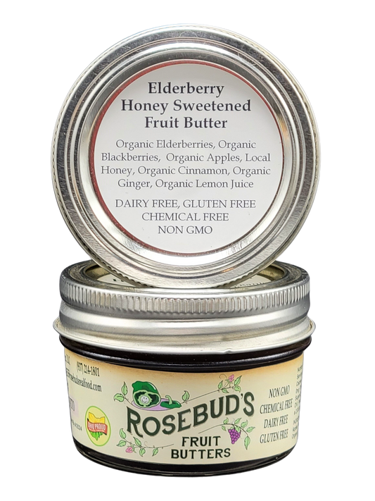 Elderberry Fruit Butter - Our fruit spread is Honey Sweetened