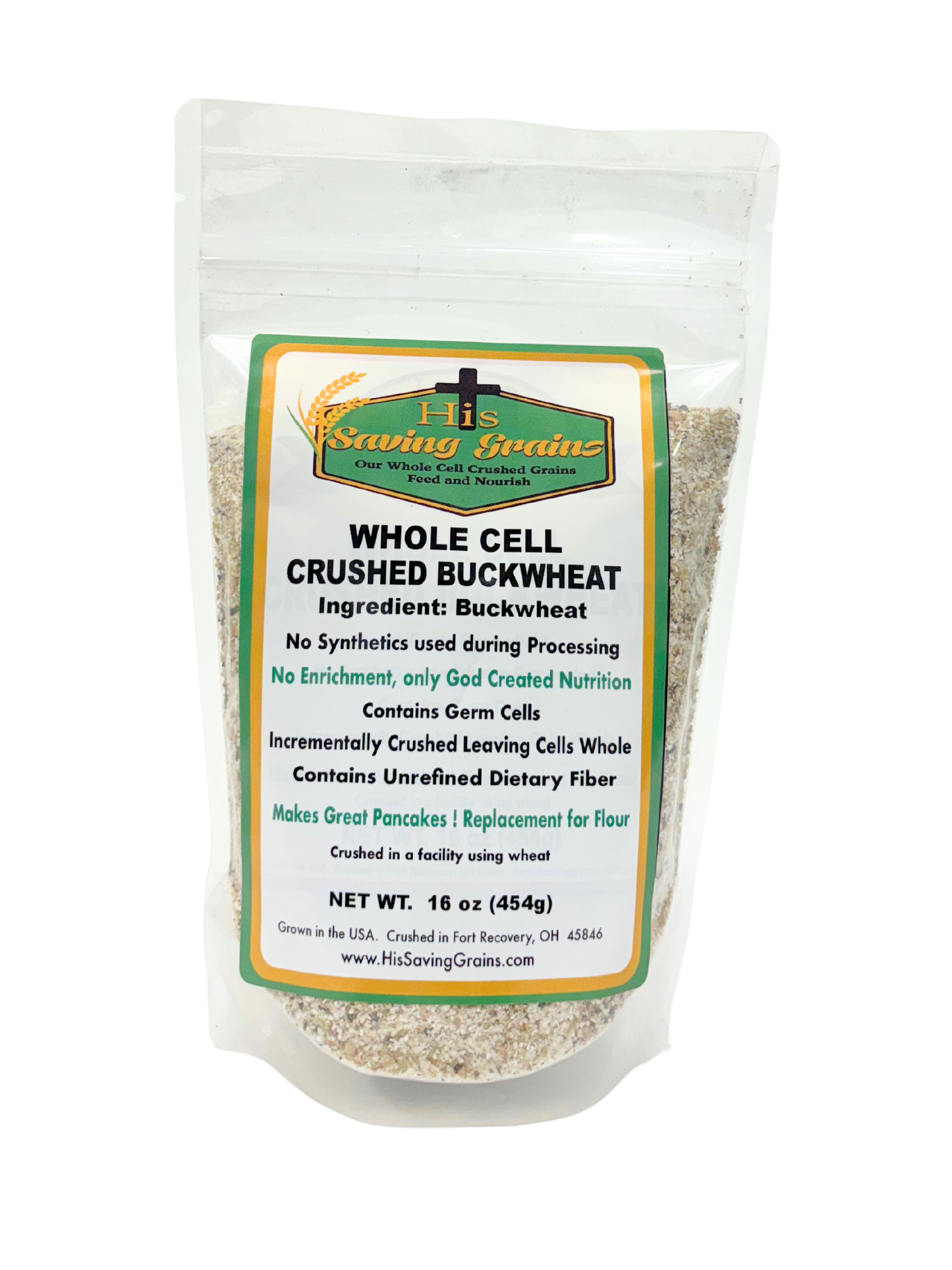 Whole Cell Crushed Buckwheat, His Saving Grains