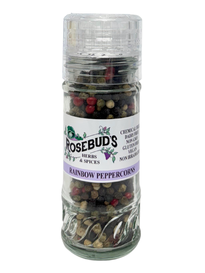 Peppercorns in Grinder Jars