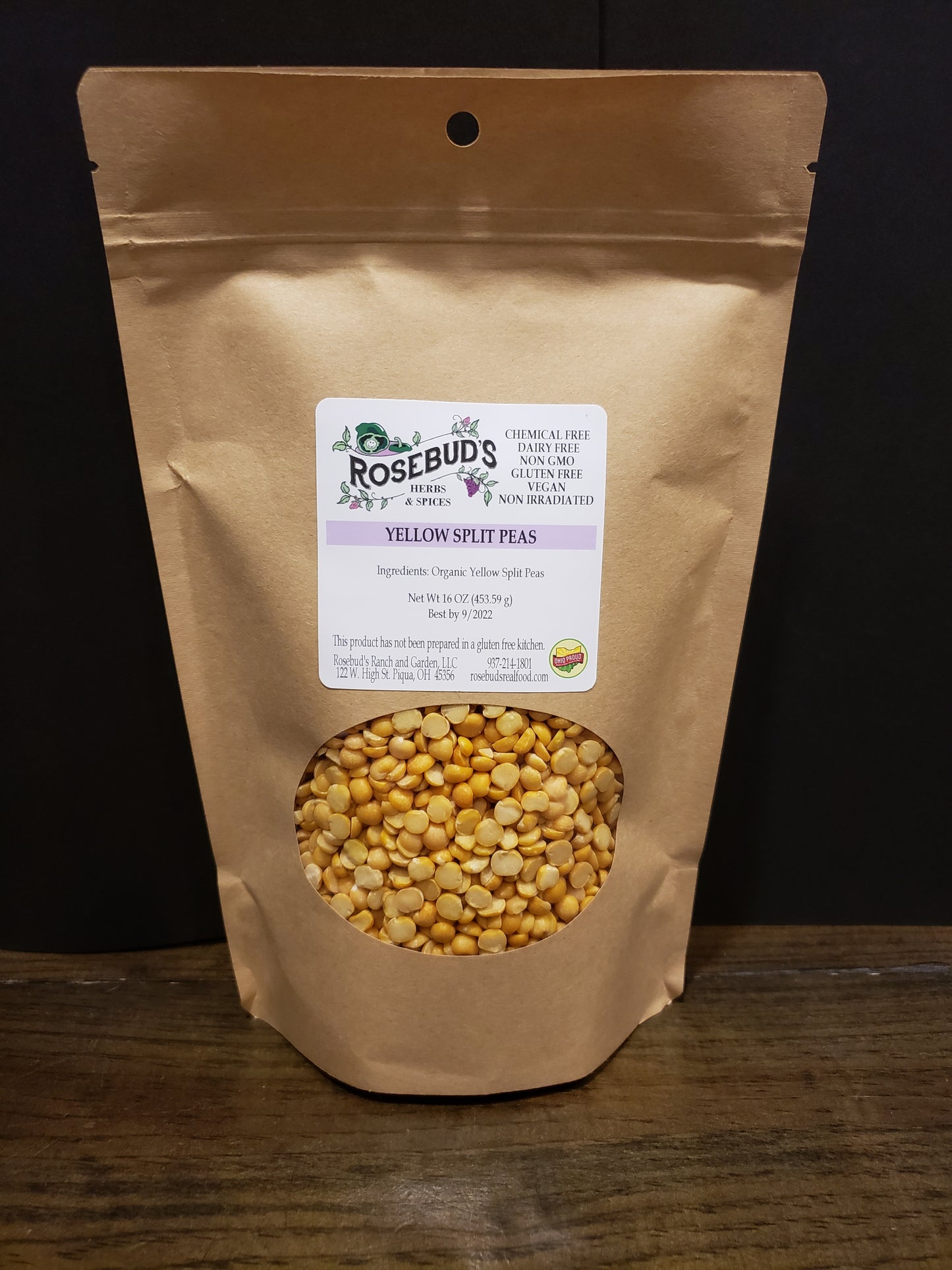 Split Peas, Yellow (16 oz)